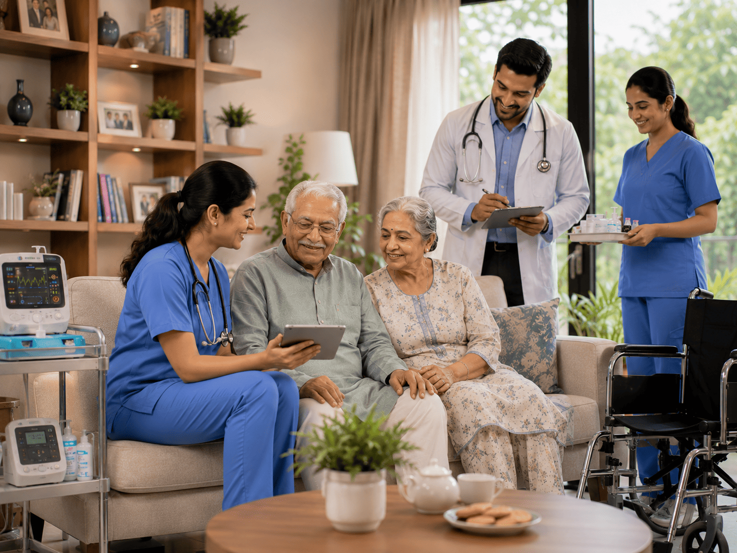 Doctor reviewing medical scans to plan personalized care
